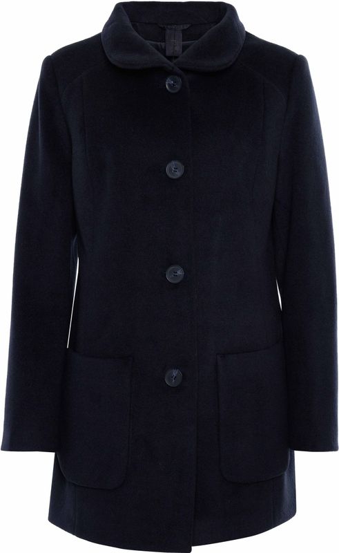 Barbara Lebek Dames jas blauw (Maat: 48) - Effen
