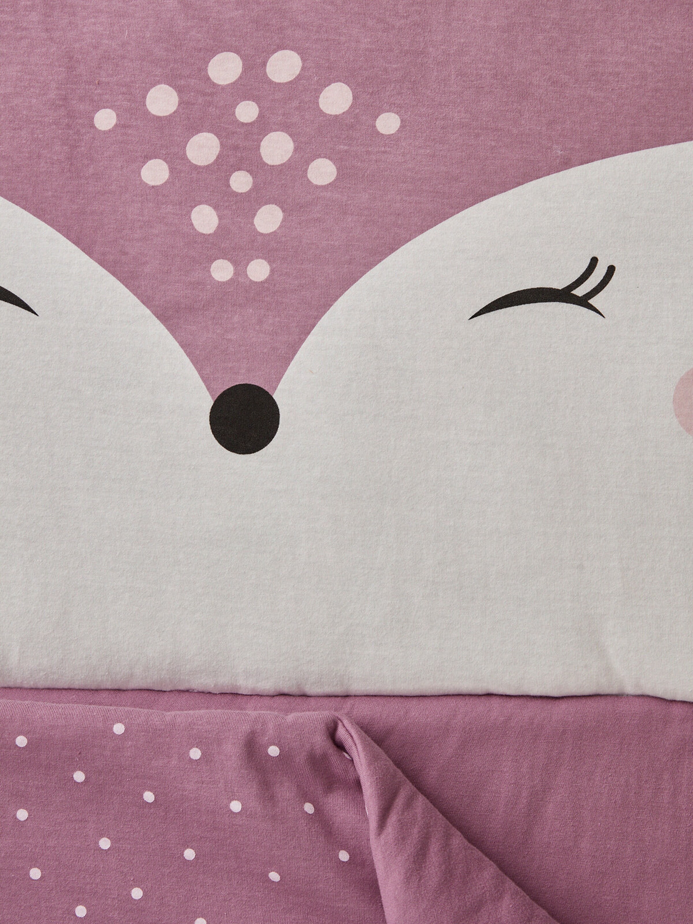 Vertbaudet Kinder Schlafsack, Reh aubergine