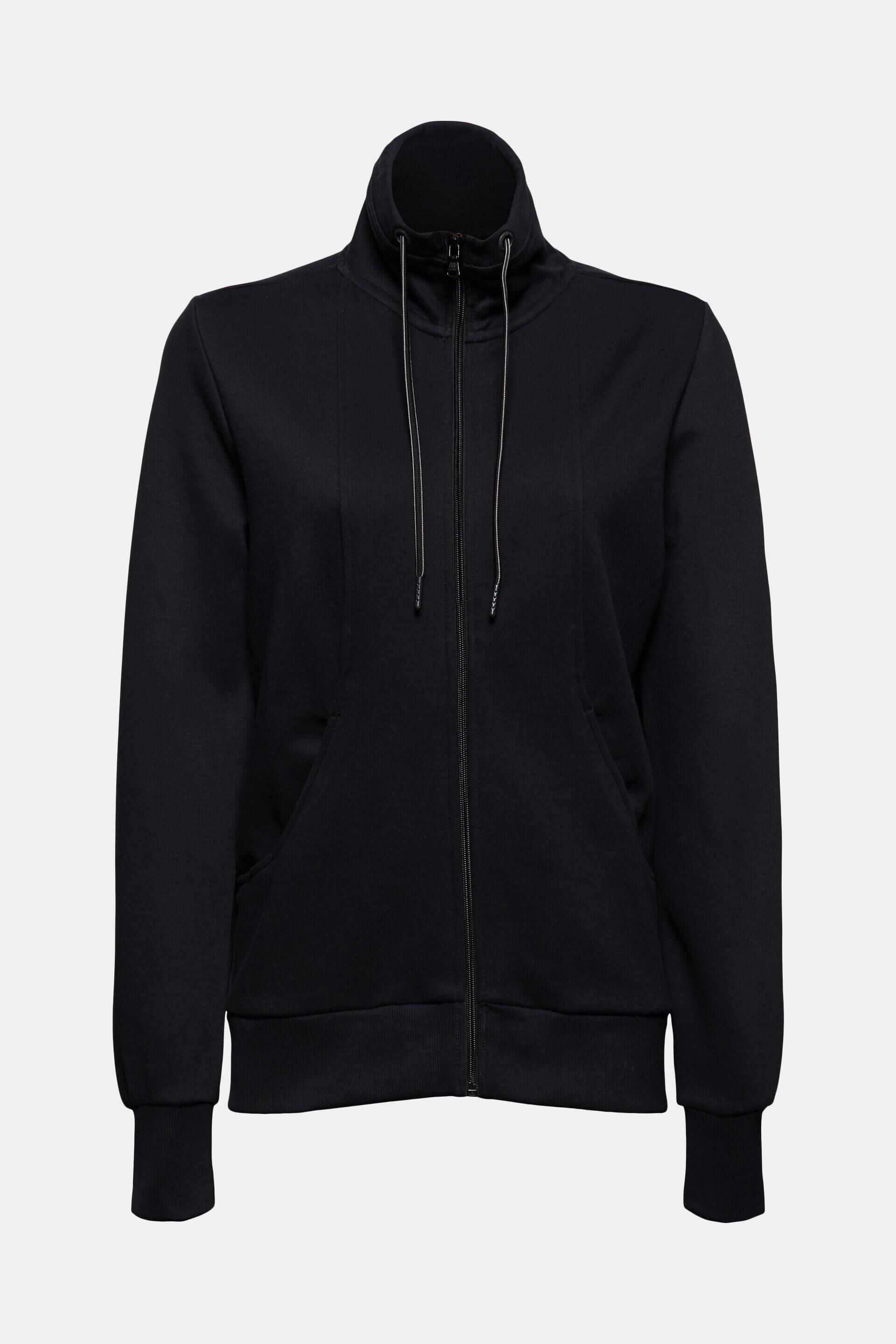 Sweat-shirt zippé, coton mélangé