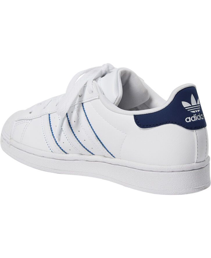 adidas Originals SUPERSTAR J Ftwwht/dkblue/blu