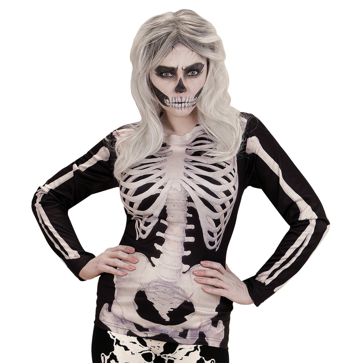 Halloween Shirt Dames Skelet