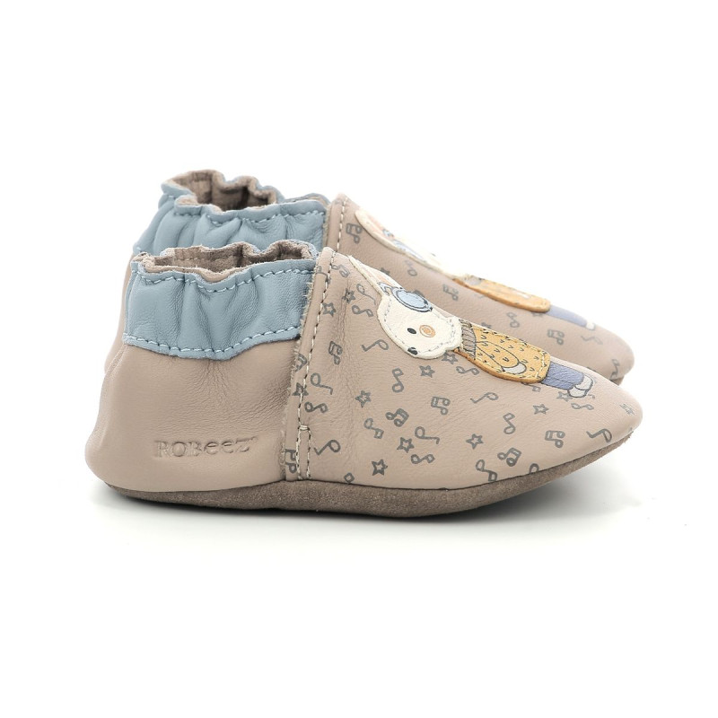 Robeez Robeez Chaussons Music Mood Marron Clair