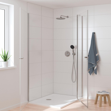 Grohe Precision Thermostat Perfect inbouw douchesysteem met  Vitalio Comfort 250 hoofddouche rond Chroom