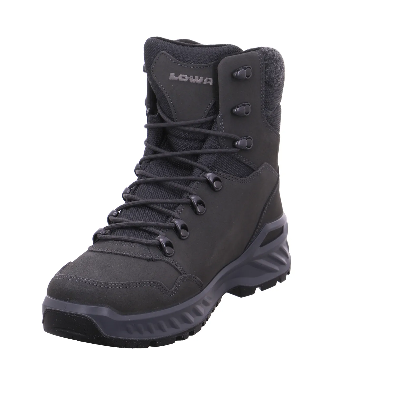LOWA Snowboots Grau Leder
