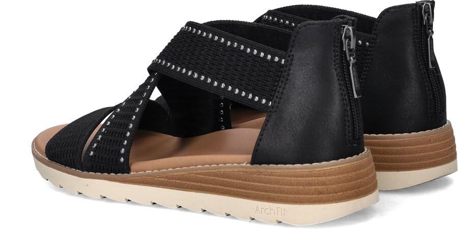 Bobs Arch Fit Oasis dames sandaal Zwart