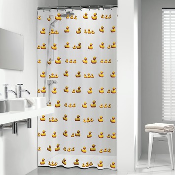 Sealskin Douchegordijn Duckling Geel PVC 200x180 cm