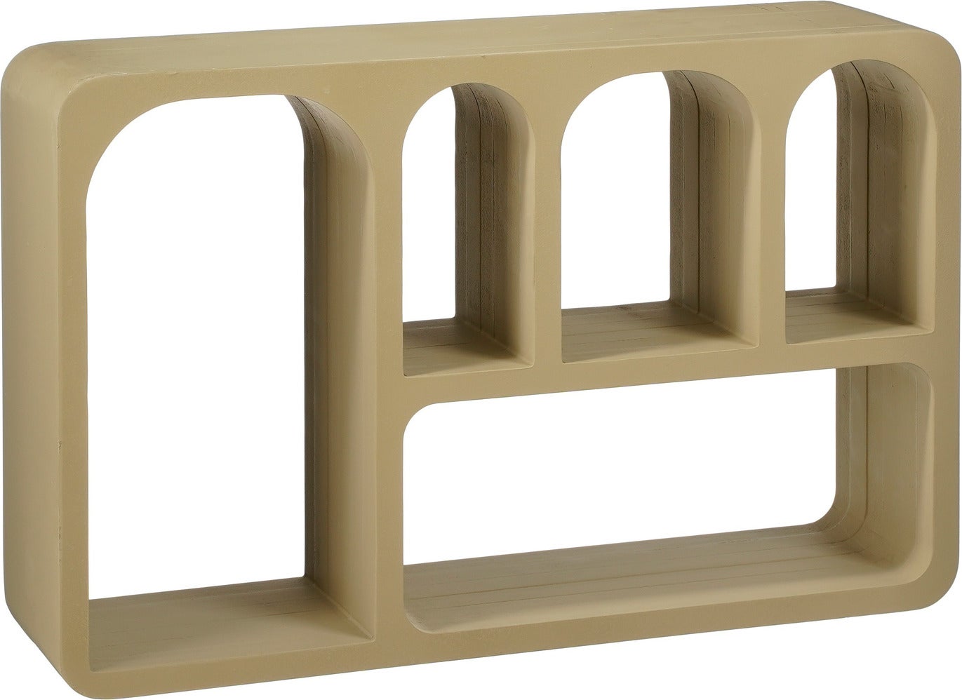 Mica Decorations wandkast Frati beige 60 x 15 x 38 cm