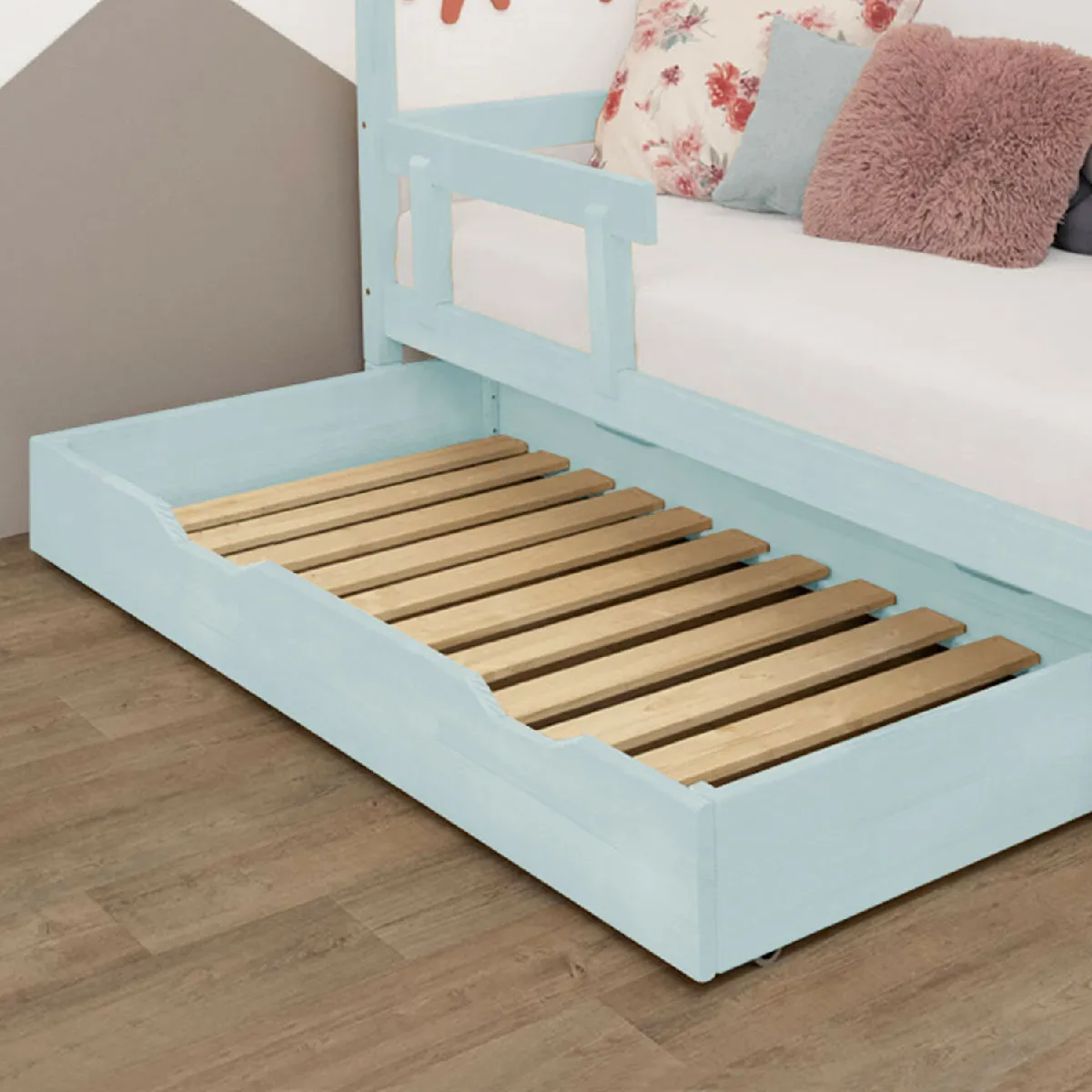 Youdoit Benlemi BUDDY avec sommier - Bleu clair