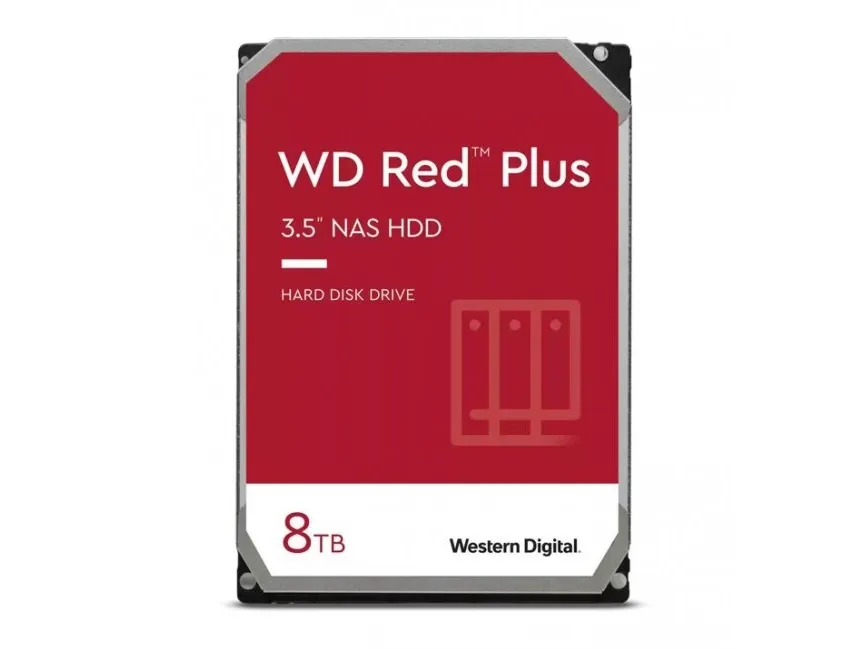 WD Red Plus WD80EFPX - Harddisk - 8 TB - intern - 3.5