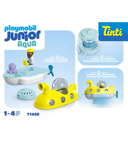 Playmobil Junior Aqua - Junior & Tinti Colourful Submarine - 714