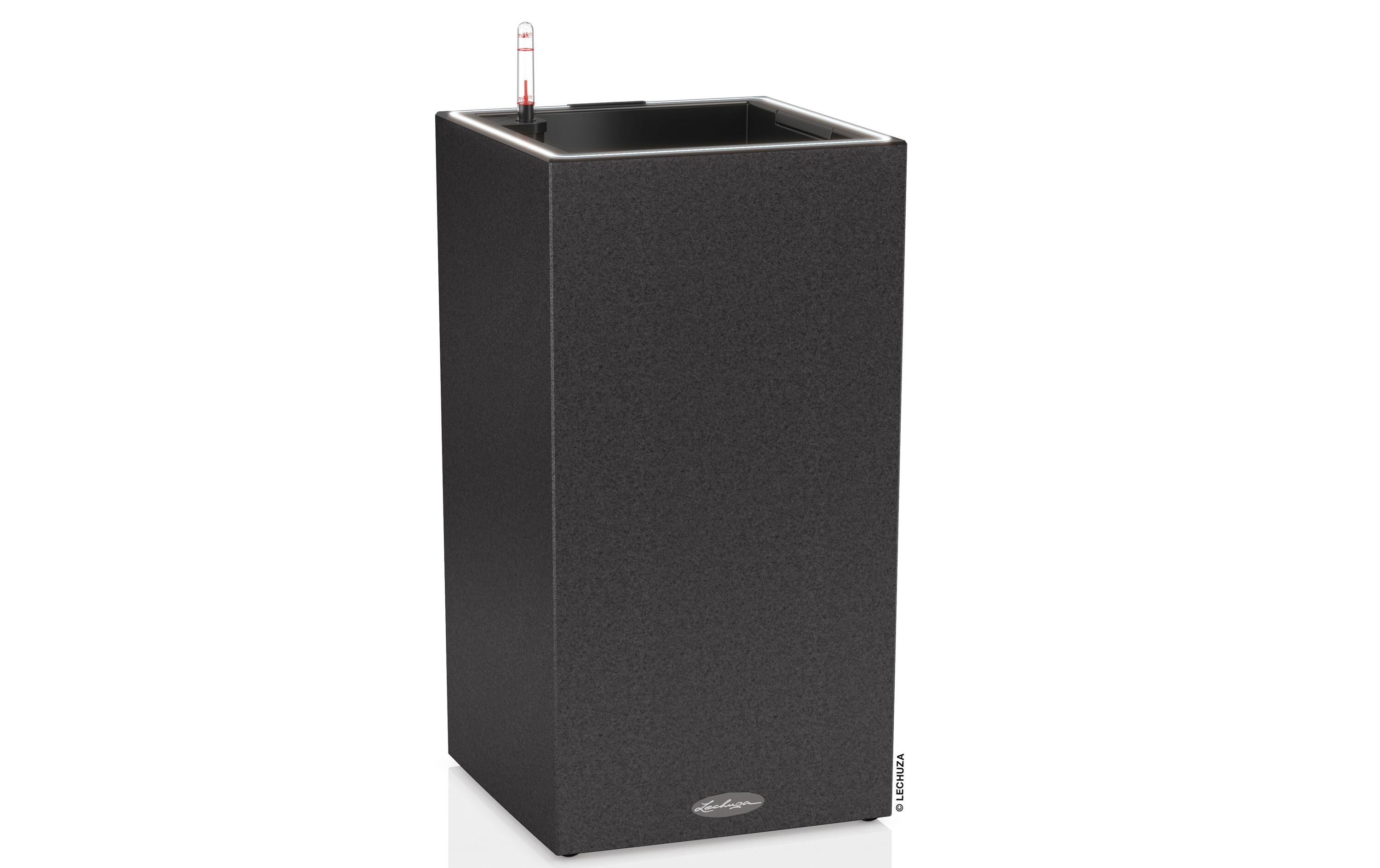 Blumentopf Canto Stone 30 High LED, Graphit<br>Pflanzentopf in Natursteinoptik
