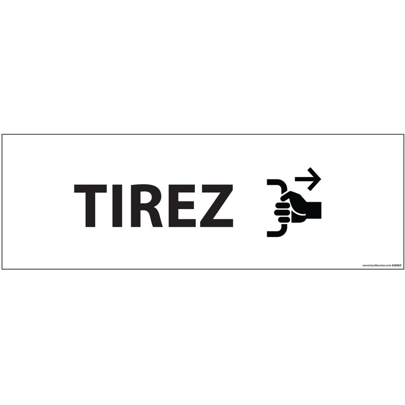 Panneau TIREZ - 210 x 75 mm