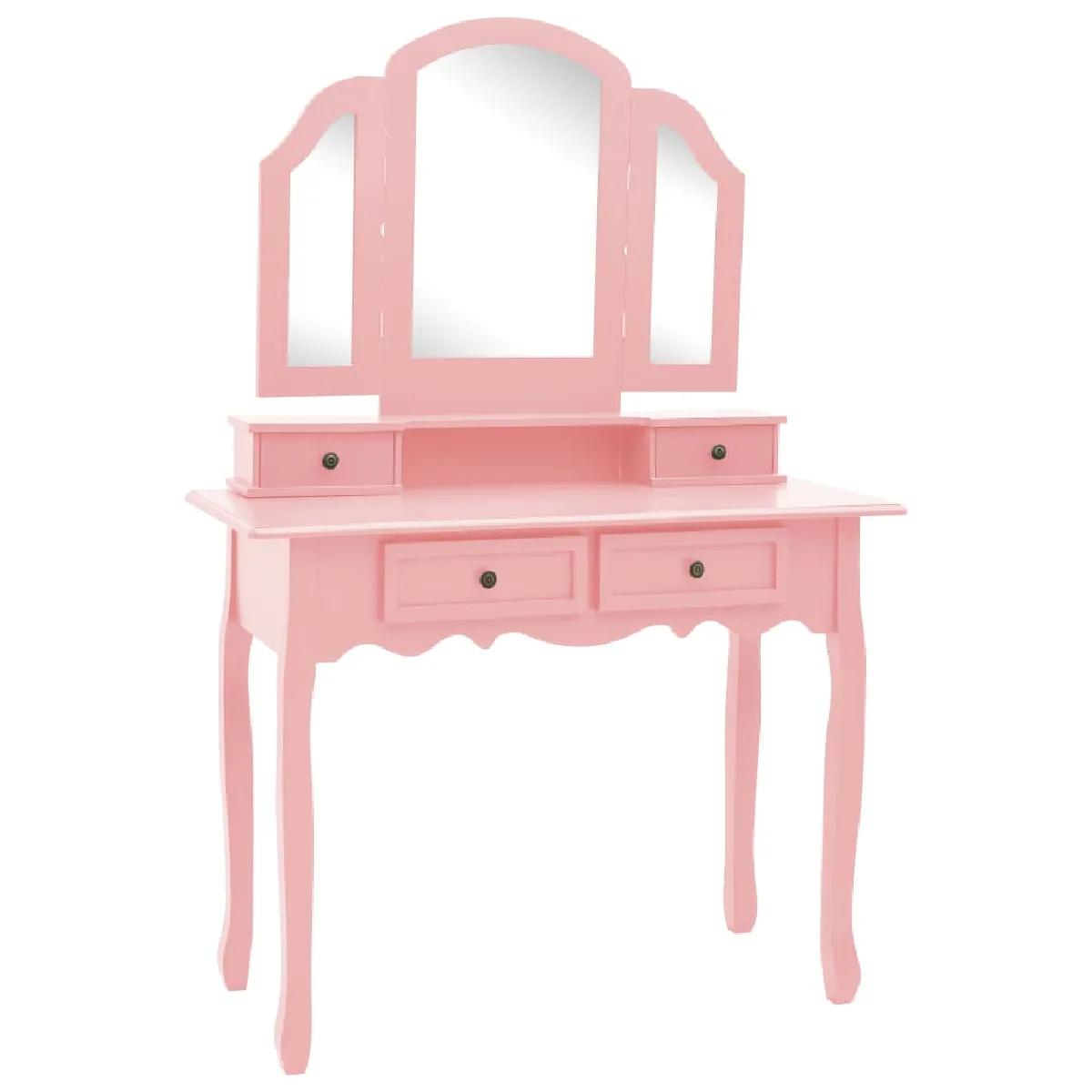 Ensemble de coiffeuse Helloshop26 avec tabouret - Rose