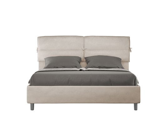 ITYHOME - Lit coffre nandy 160x200 microfibra sable
