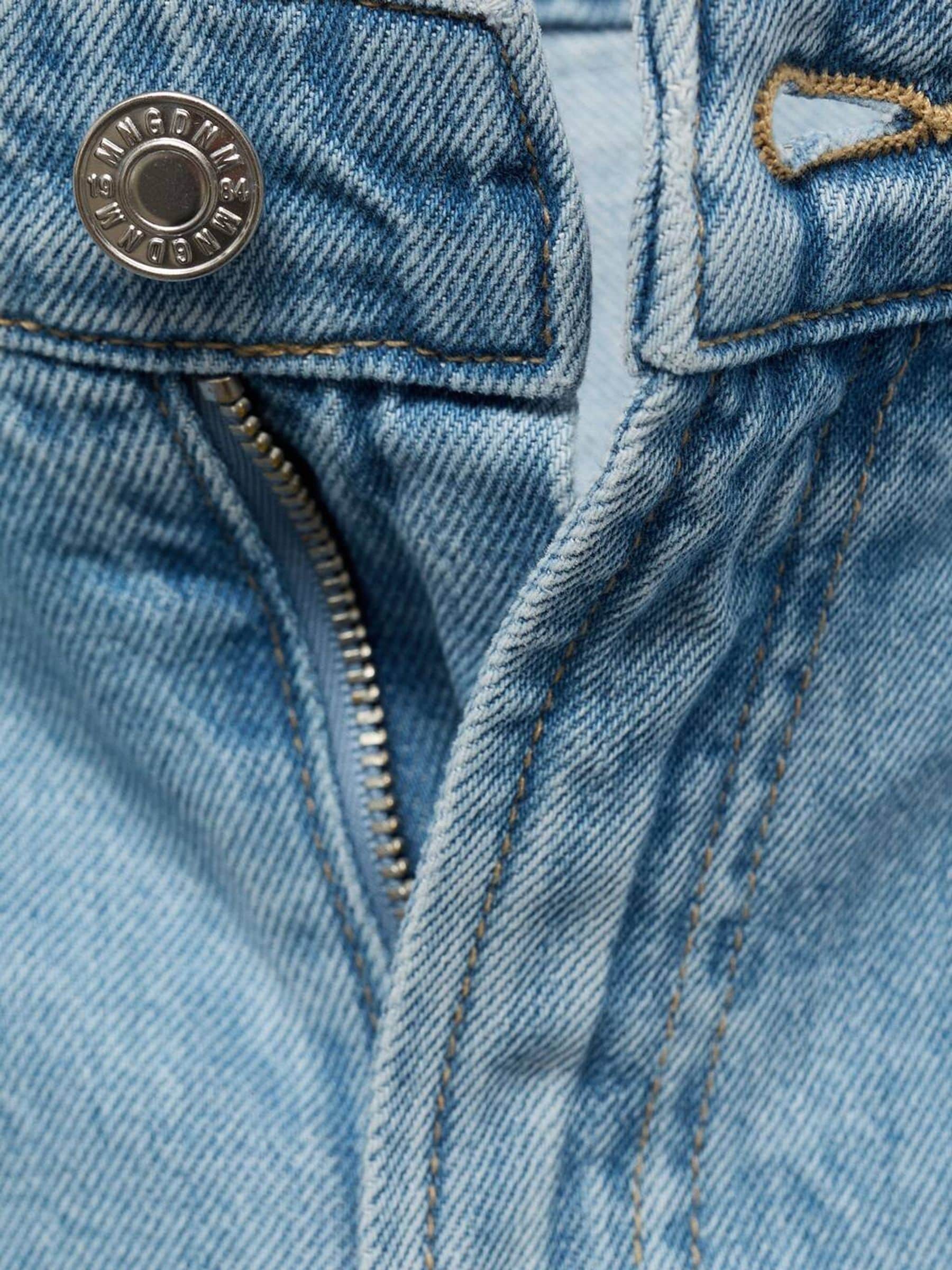 Mango Pleated Denim Bermuda Shorts