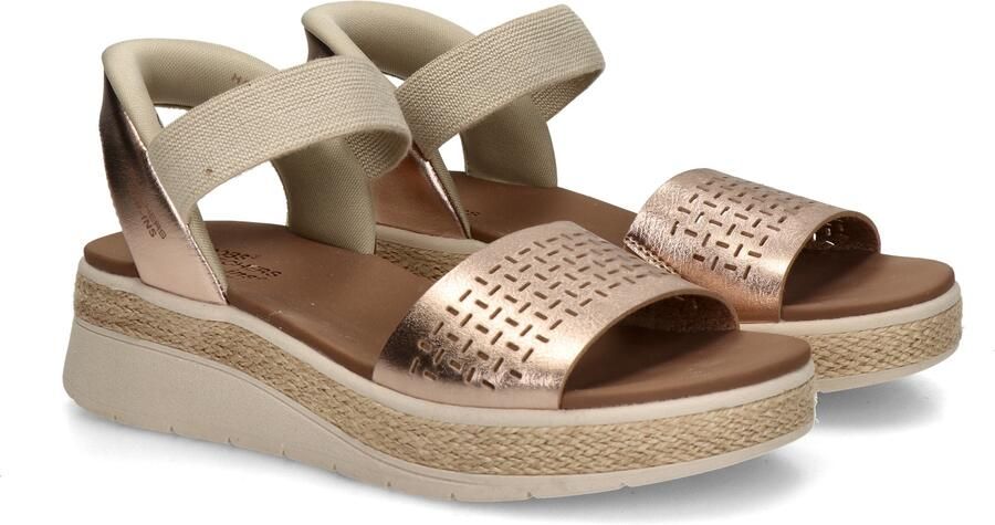 Skechers Slip-ins Bobs Sun Ray Step Aside Dames Sandalen Goud