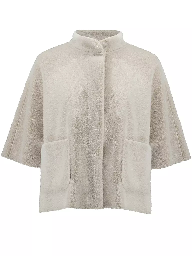 JOSEPH RIBKOFF Jacke in Felloptik  creme