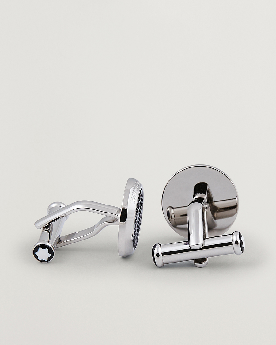 Montblanc Steel Meisterstück Cuff Links Blue