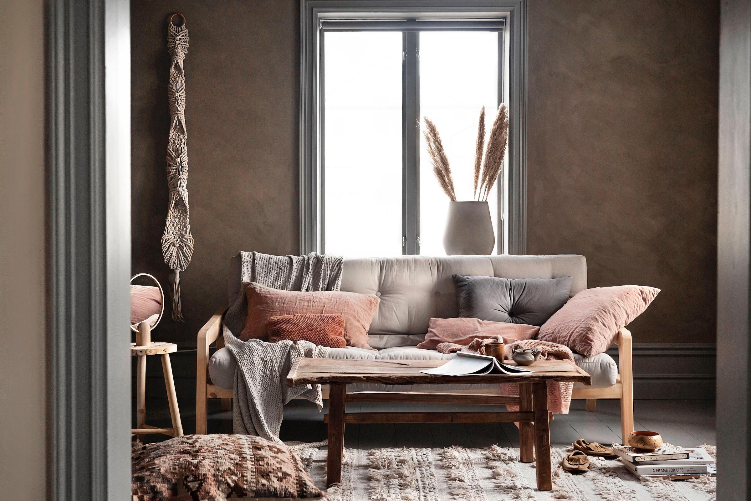 Karup Design Schlafsofa Mit Holzstruktur, inkl. Futonmatratze, Liegefläche 130x190 cm