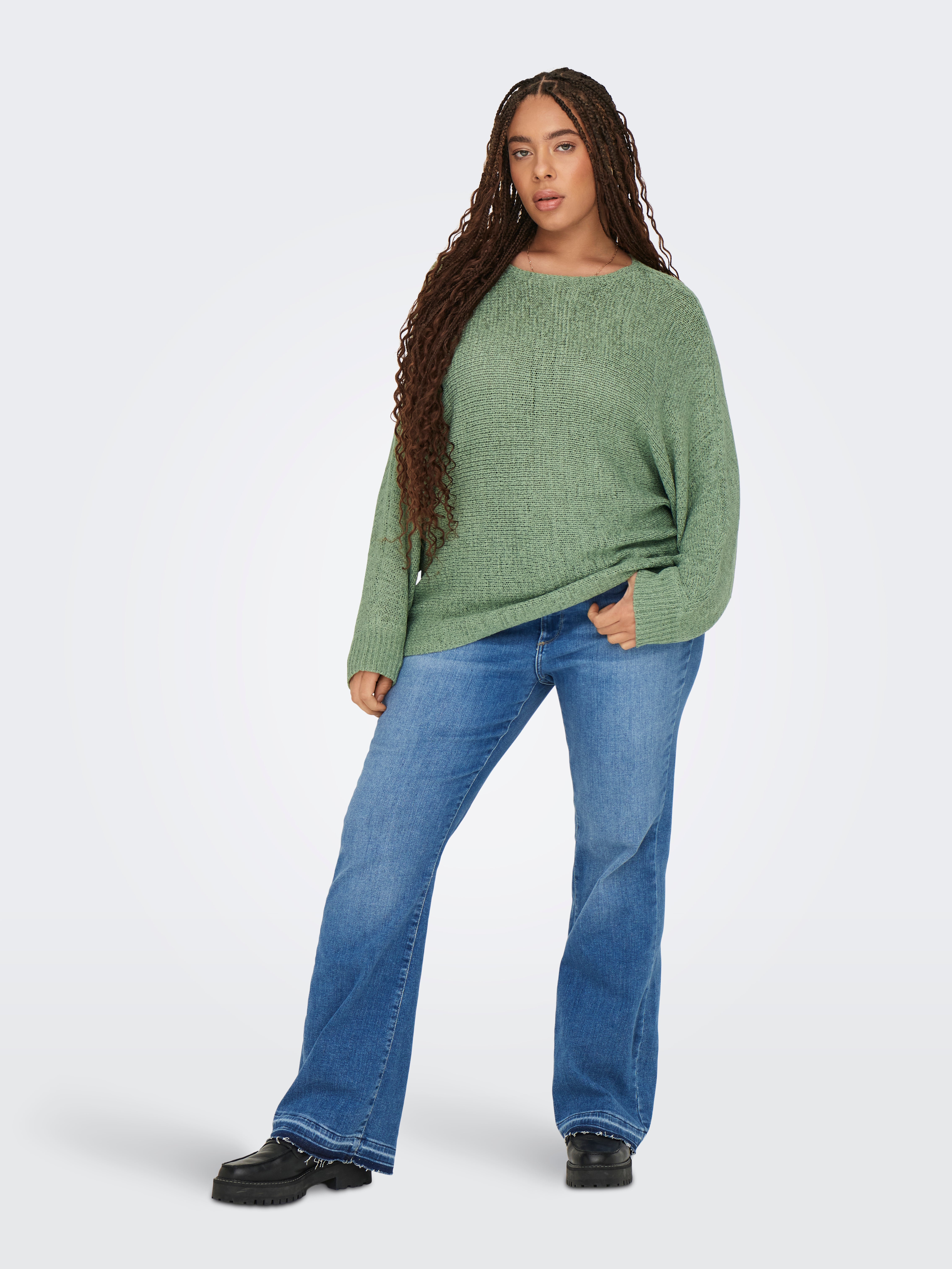 CARGEENA Strickpullover Hedge Green
