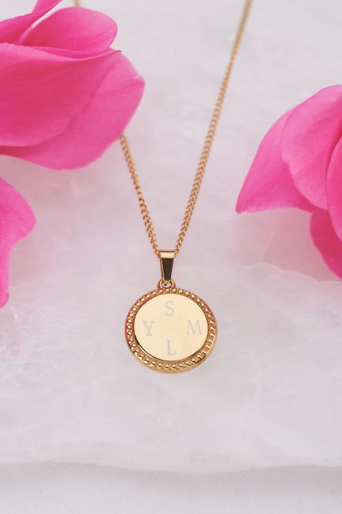 Atelier lange ketting met ronde bedel