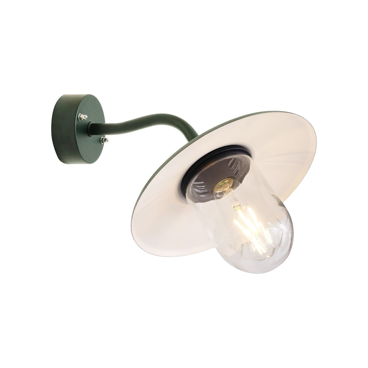 Buitenwandlamp donker groen IP44 - Munich