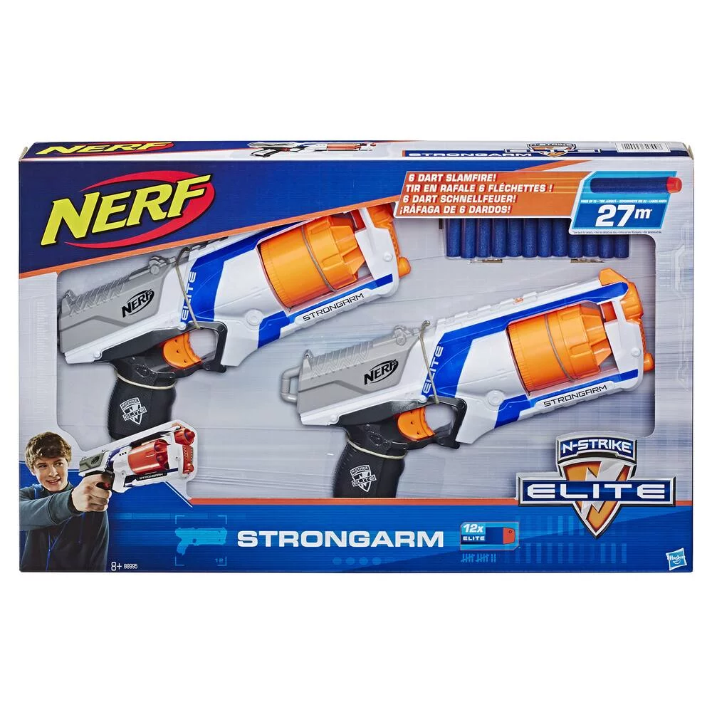 NERF ELITE  - PACK DE 2 BLASTERS STRONGARM