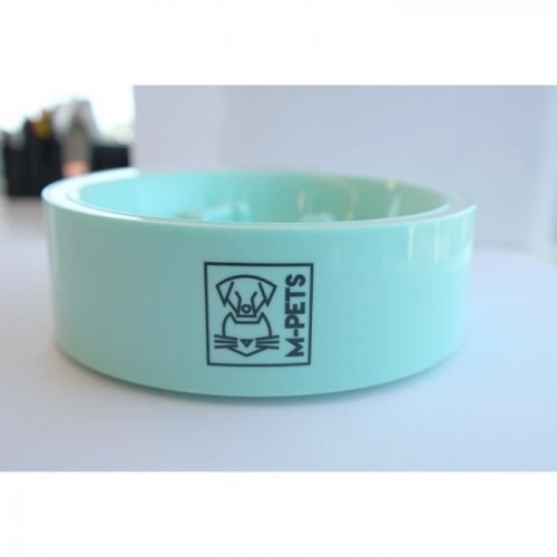 Alimentador automático inteligente para cães Mpets Yumi, na cor verde.
