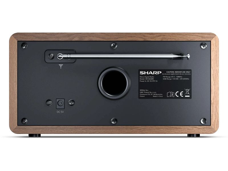 Sharp DAB  Radio DR-450 DAB /FM Radio Digital-Radio mit Speicher für 20 Sender