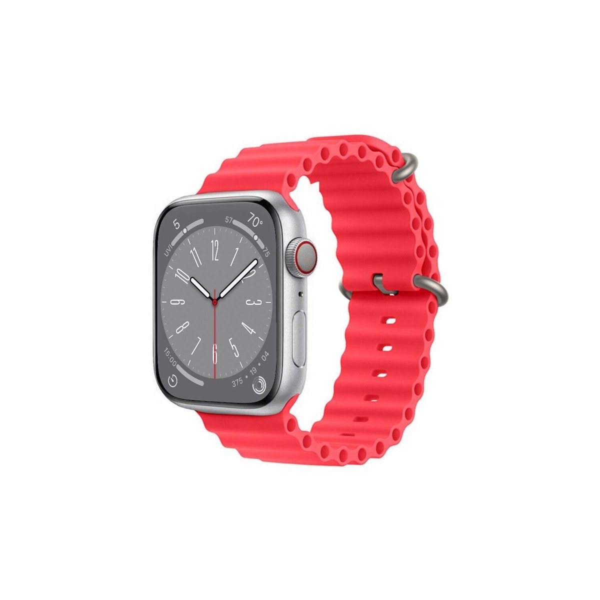 RIB Sport Armbånd Apple Watch 8 (45mm) - Rød