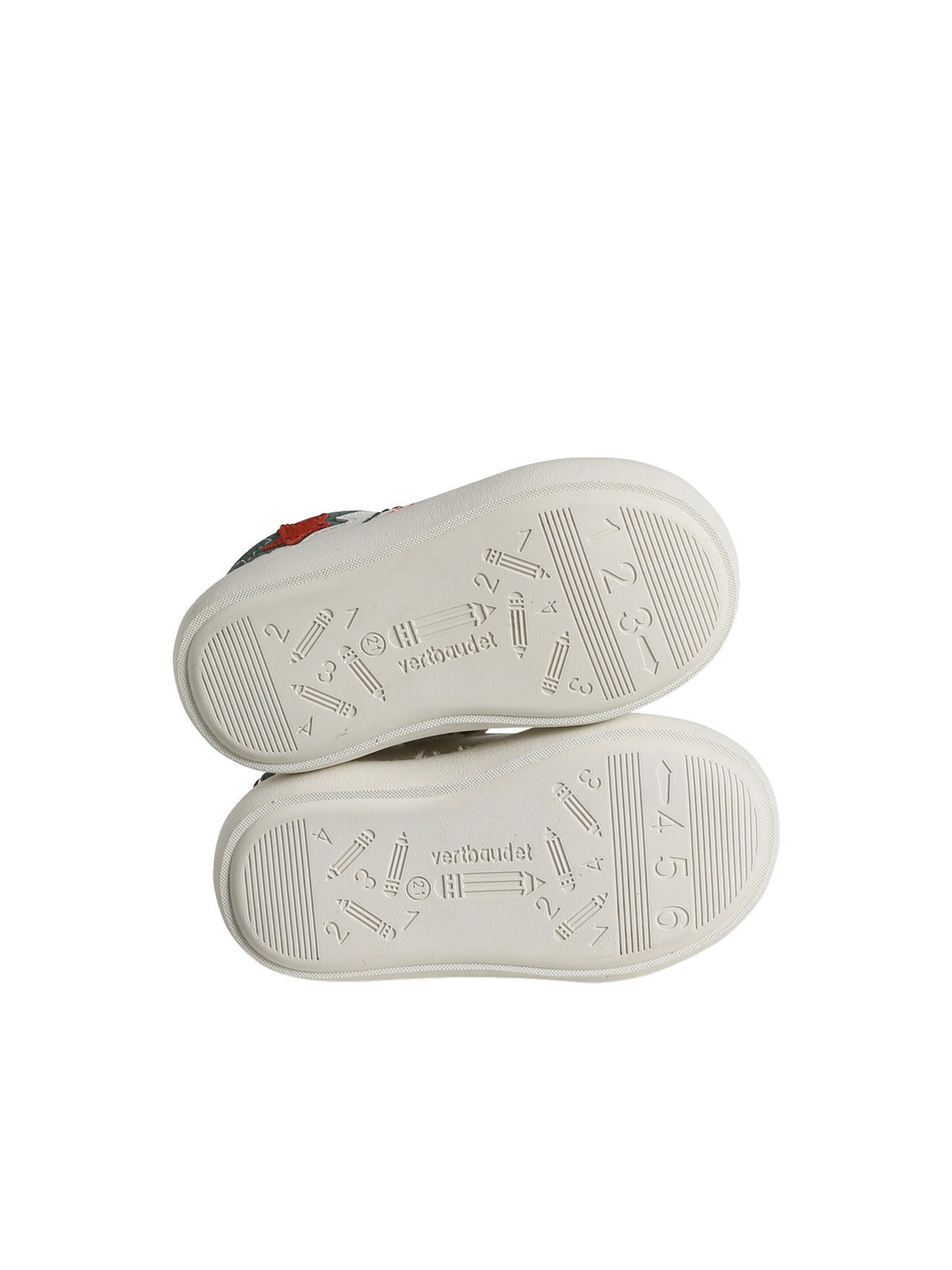 Vertbaudet Baby Sneakers mit Reißverschluss creme/grün