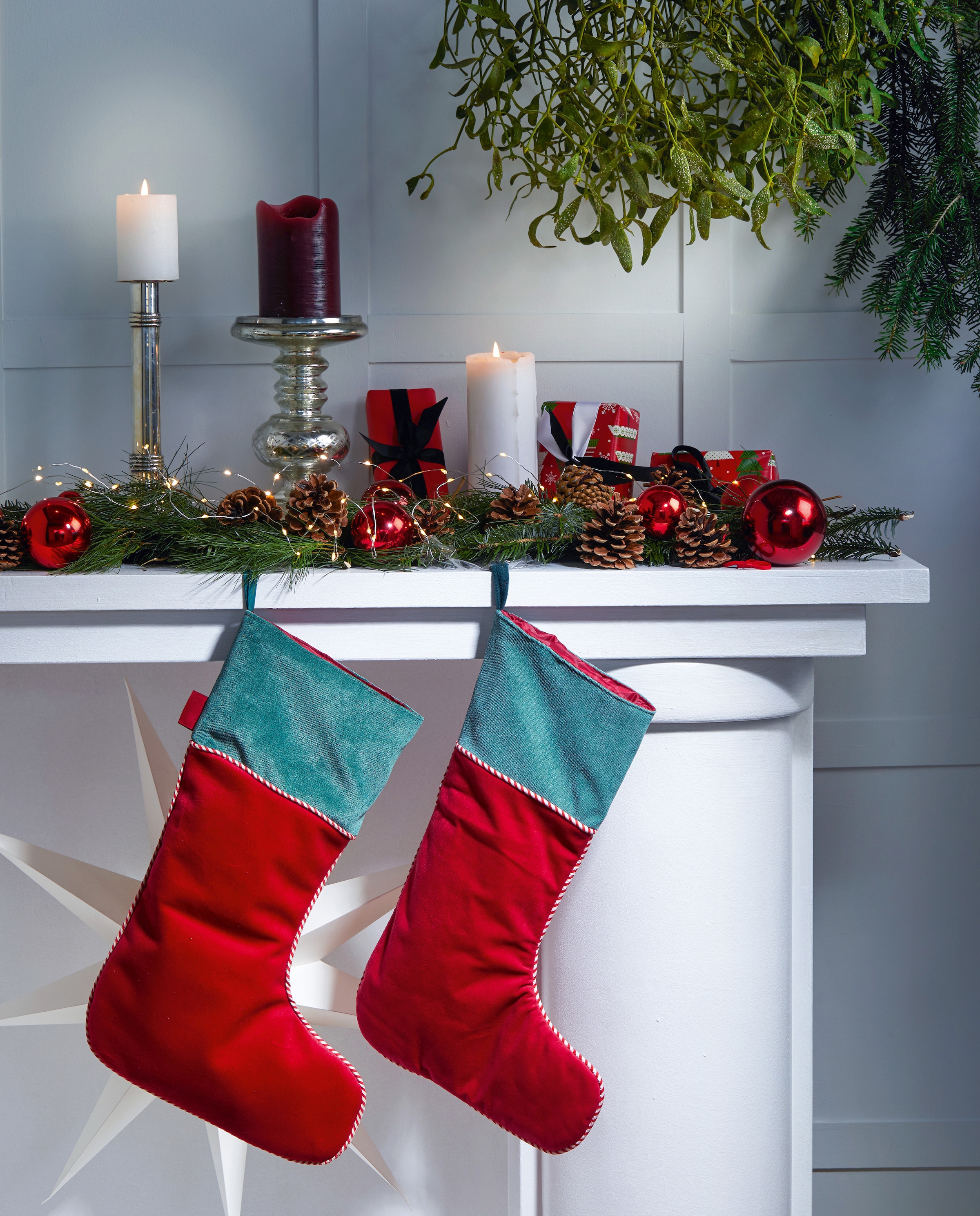 APELT Nikolausstiefel »3609 Winterwelt, Samt« Weihnachtsstrumpf