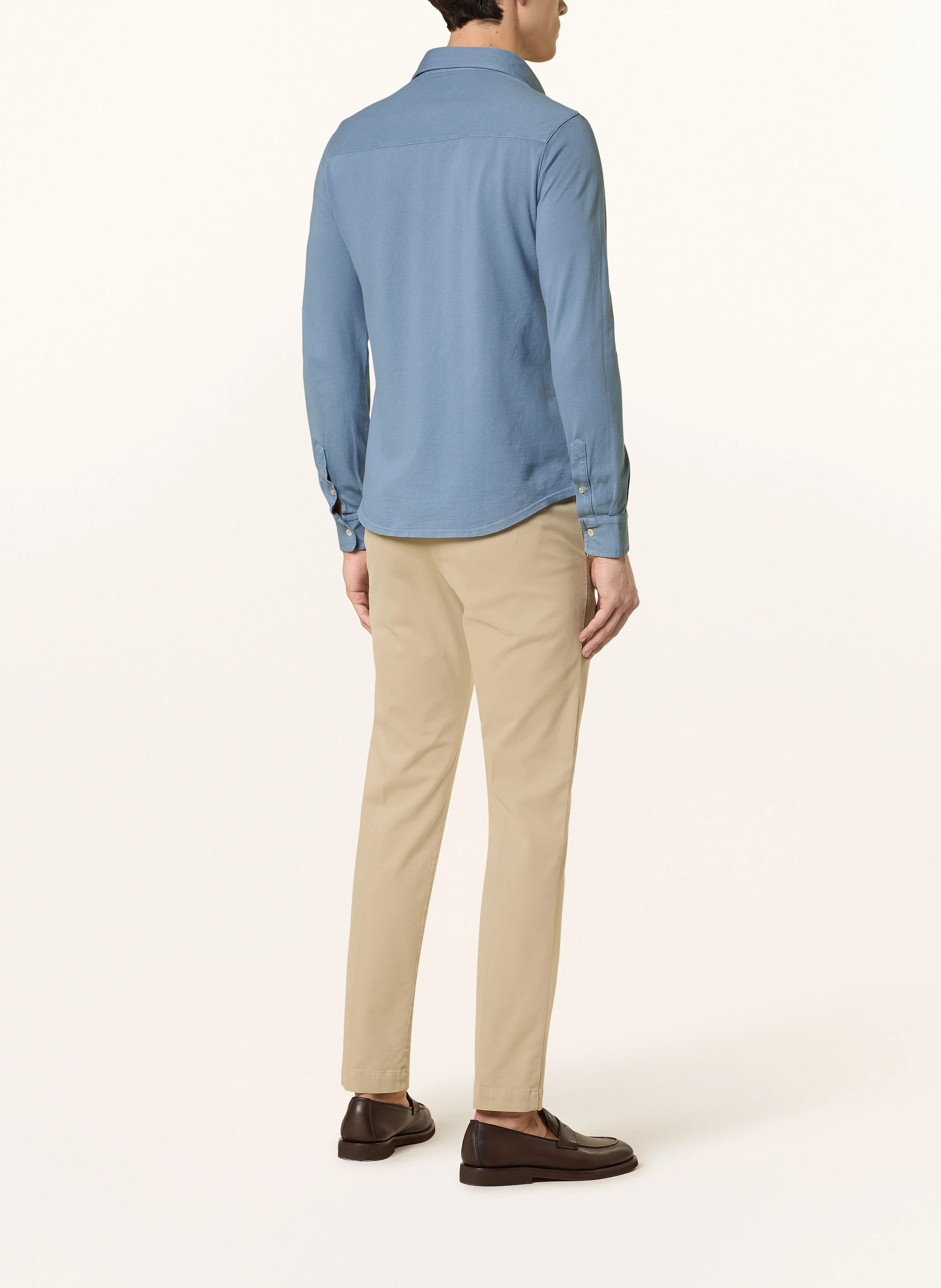 FEDELI Piqué-Hemd Custom Fit