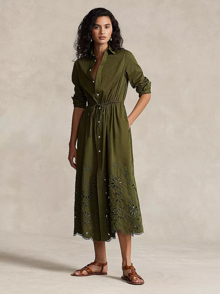 POLO RALPH LAUREN Midikleid olive