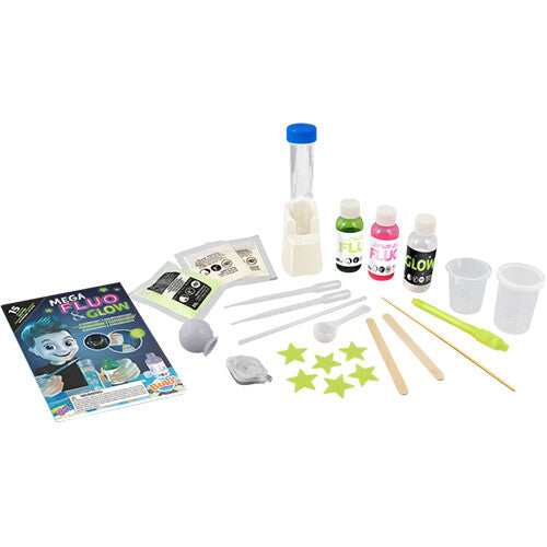 Buki glow in the dark en fluoriserende experimenten