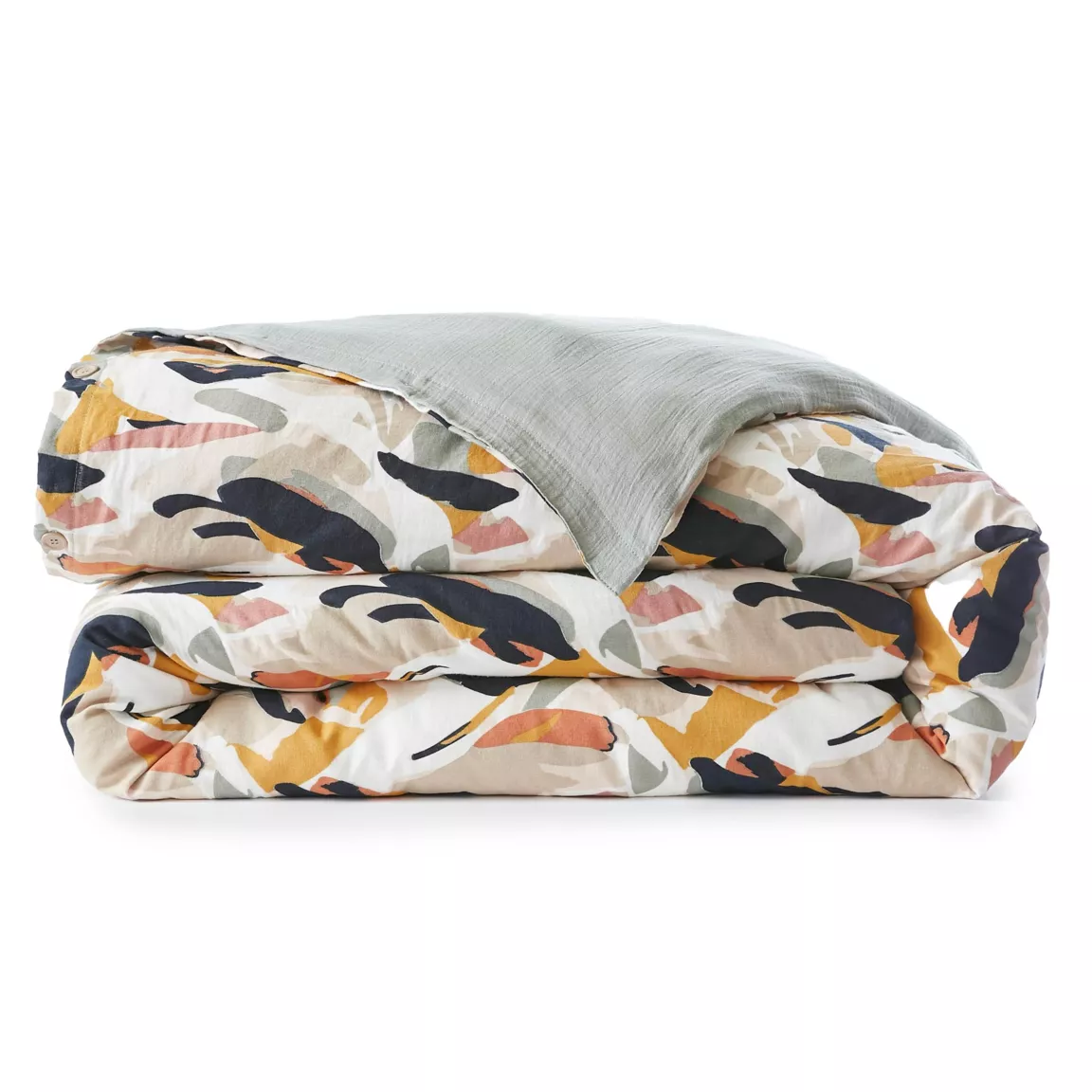 Housse de couette gaze de coton (200 x 200 cm) Mathilda Multicolore