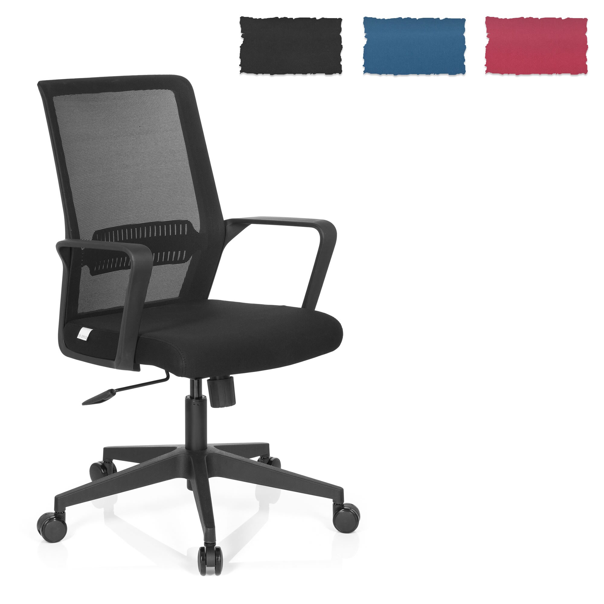 Home Office Bürostuhl PRESTON Stoff mit Armlehnen hjh OFFICE