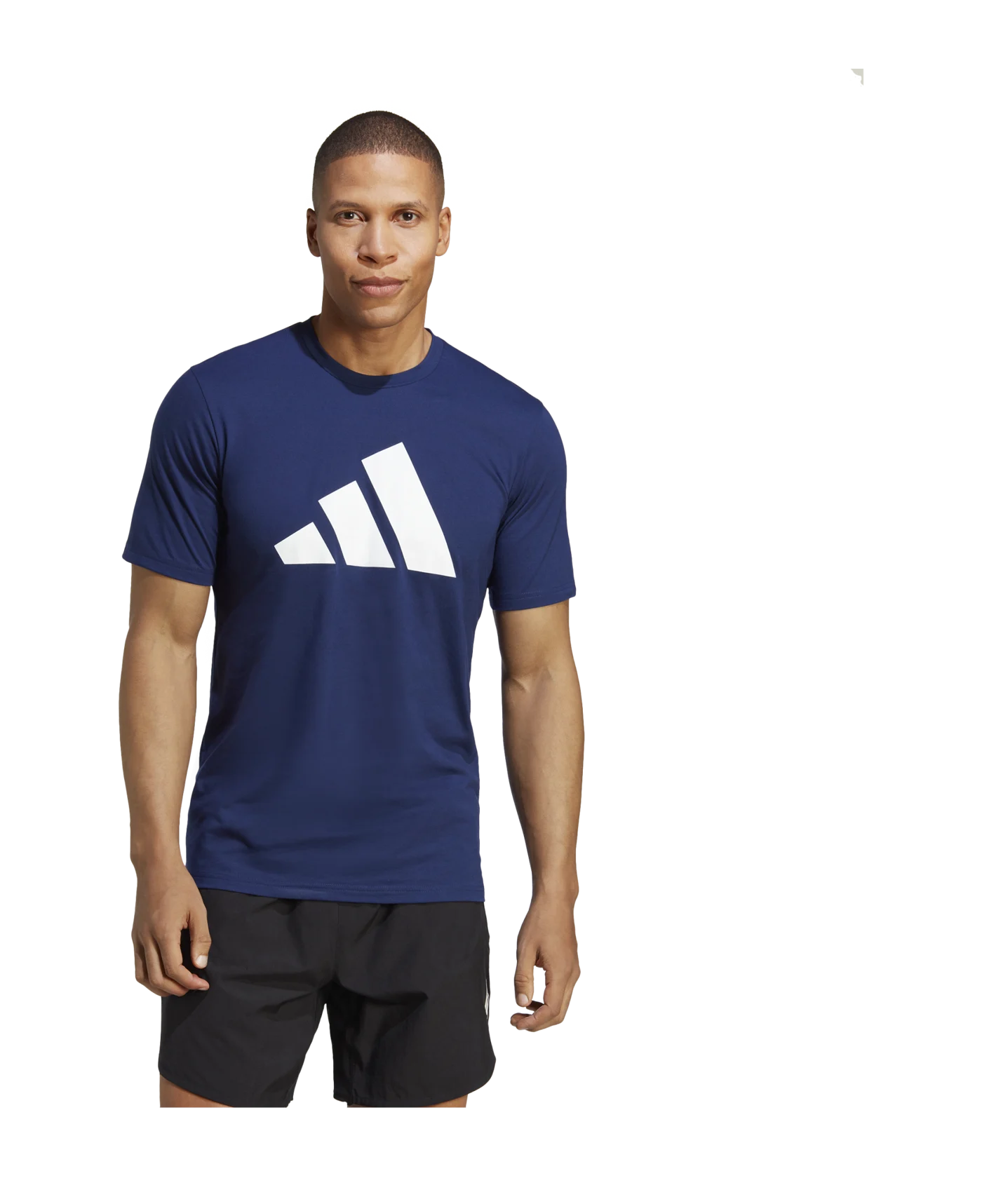 adidas Train Essentials Feelready Logo Training Tee Blue