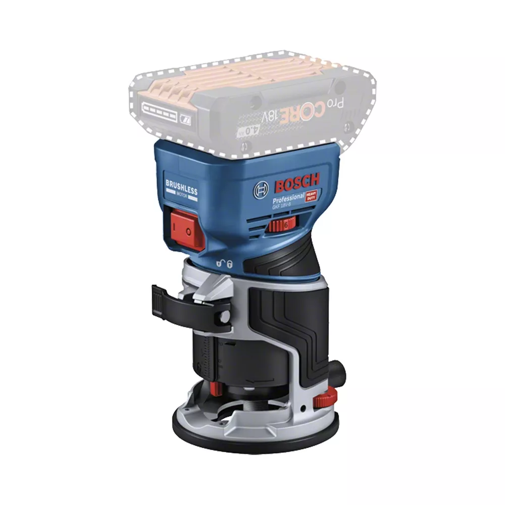 Bosch GKF 18V-8 Akku-Kantenfräse (0.601.6C2.001)