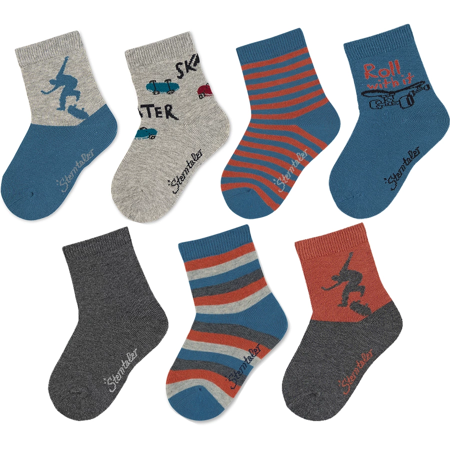 Sterntaler Söckchen 7er-Pack mittelblau