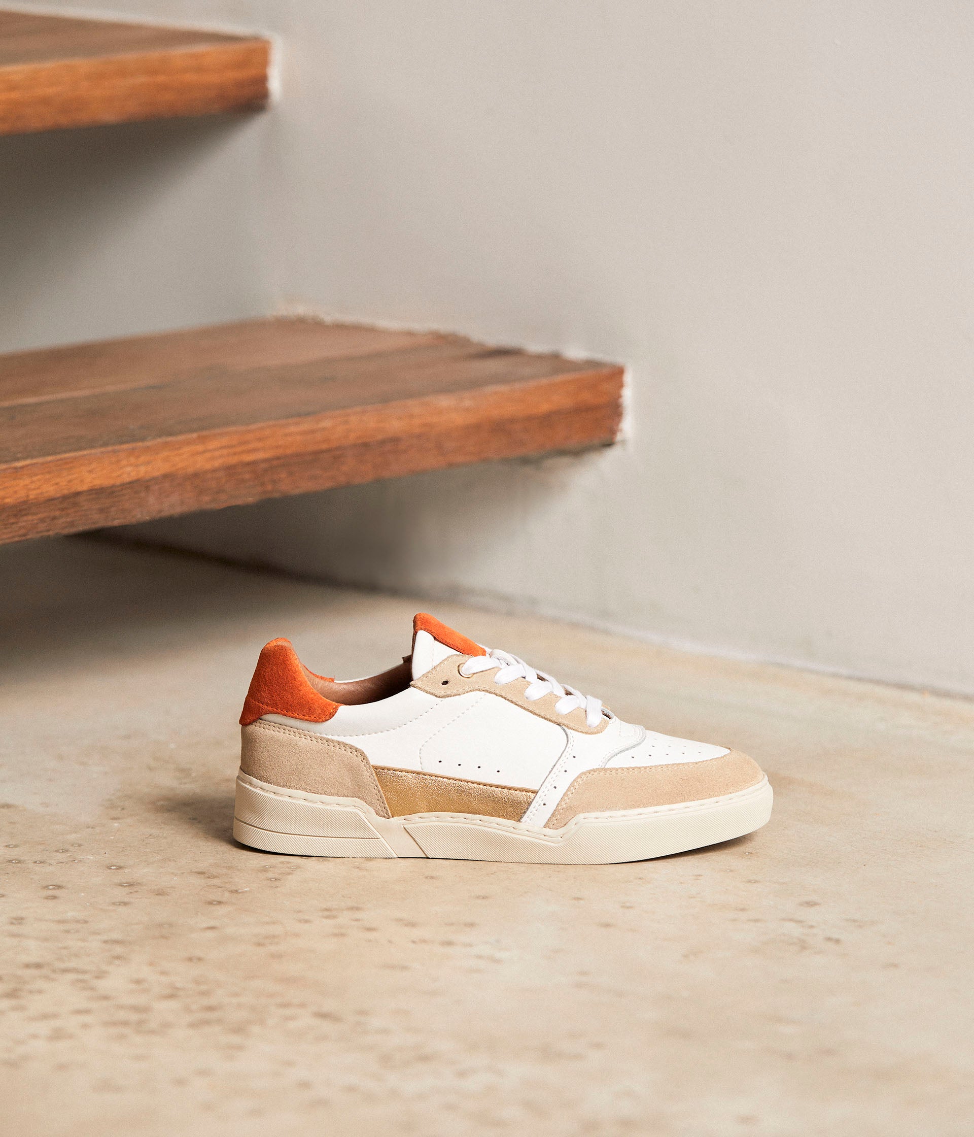 Baskets beige orange Tao