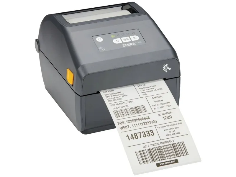 Zebra ZD421d - Etiketprinter - direkte termisk - Rulle (10,8 cm) - 203 dpi - op til 152 mm/sek. - USB 2.0, USB vært, LAN - grå