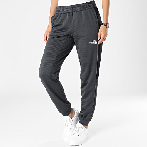 Pantalon Jogging Femme A856B Gris Anthracite Noir