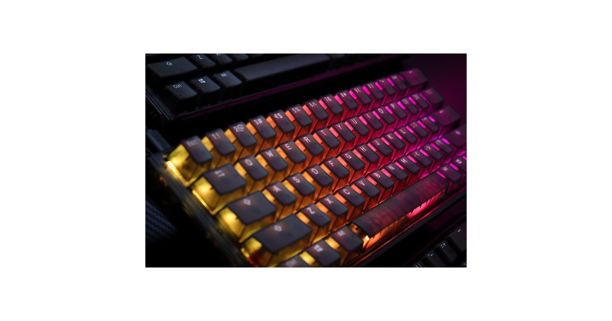 DuckyOne 3 Mini Aura, toetsenbord  (Zwart, US lay-out, Cherry MX Silent Red, 60%, ABS Double Shot, hot swap)