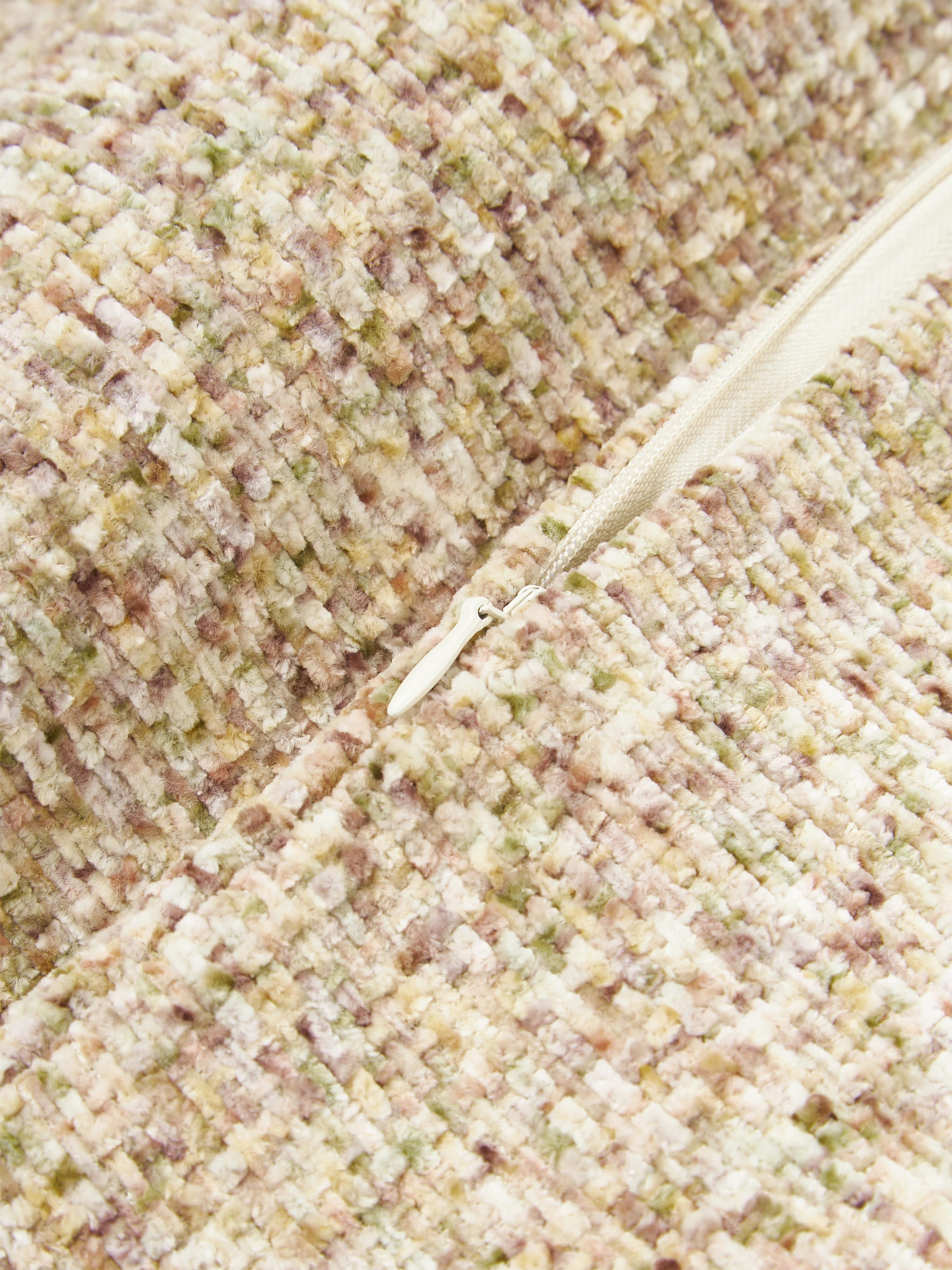 Chenille kussenhoes Hanka met pixelpatroon