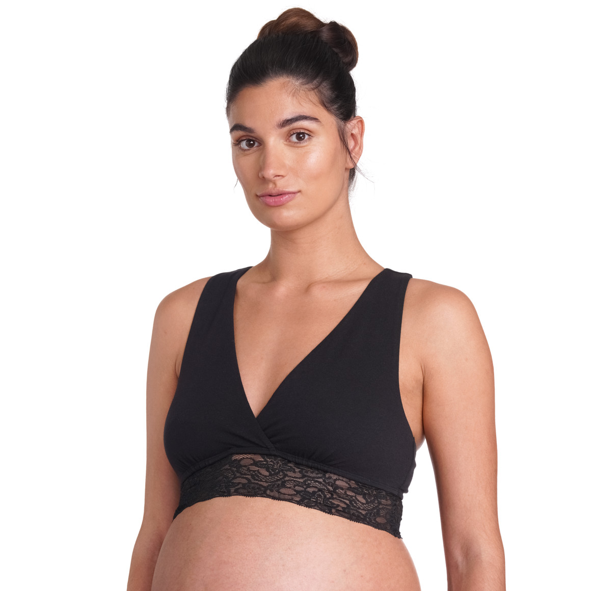 Gina Mama 2 Damen Still-Bustiers mit Spitze weiss / schwarz