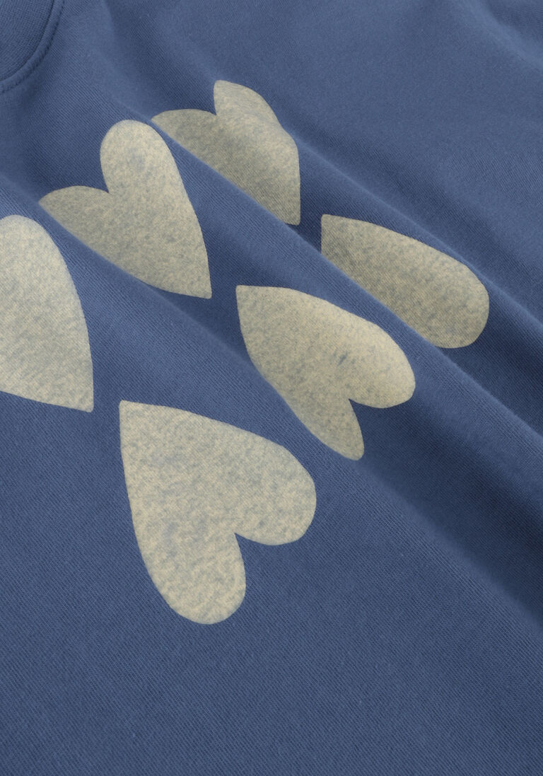 Jelly Mallow blauwe jelly mallow t-shirt heart t-shirt