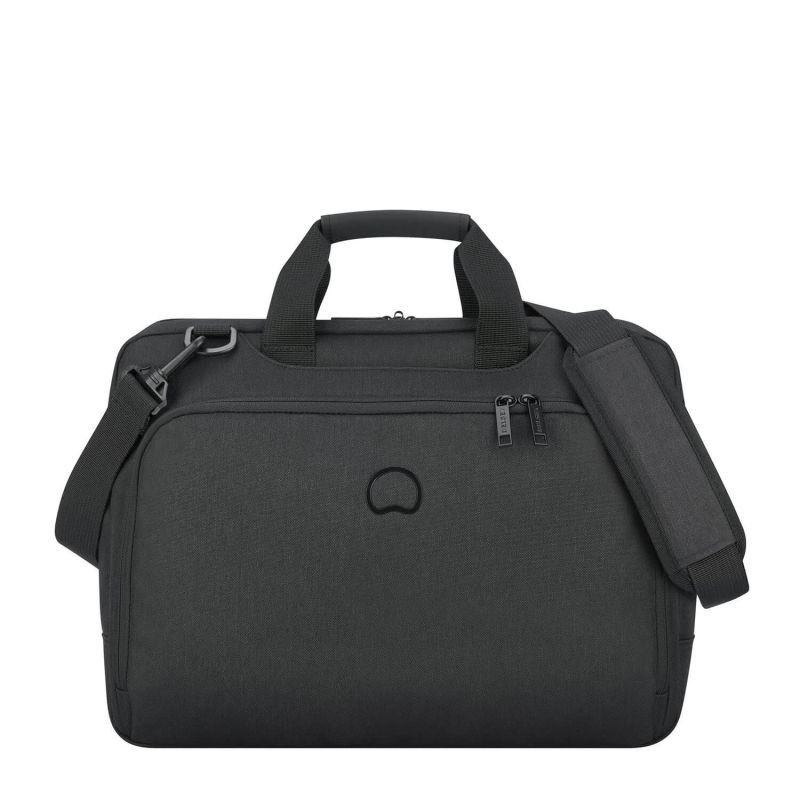 Sacoche ordinateur Esplanade 2 compartiments 15.6 pouces 41 cm Noir profond