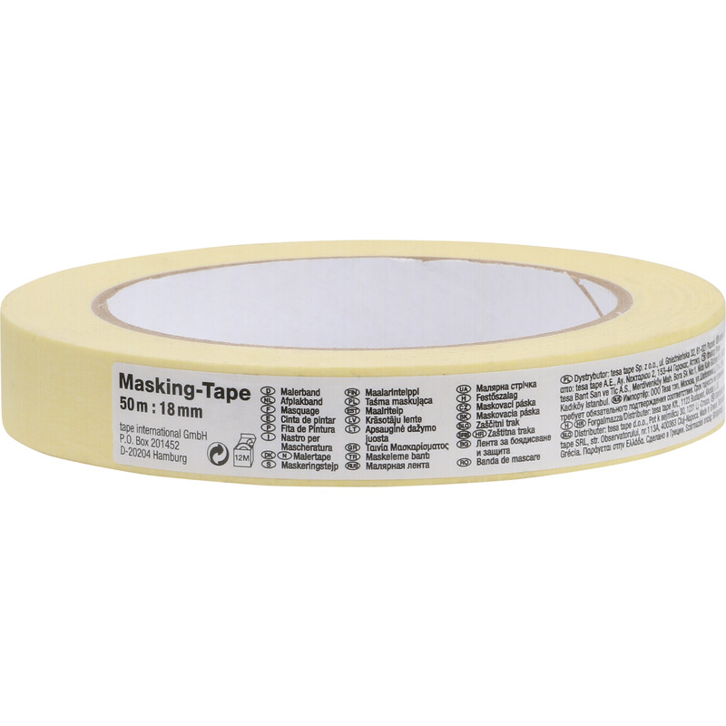 Afplaktape 18mmx50m