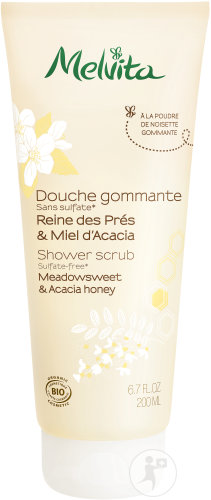 Melvita Douche Gommante Reine Des Prés Et Miel D'Acacia Tube 200ml